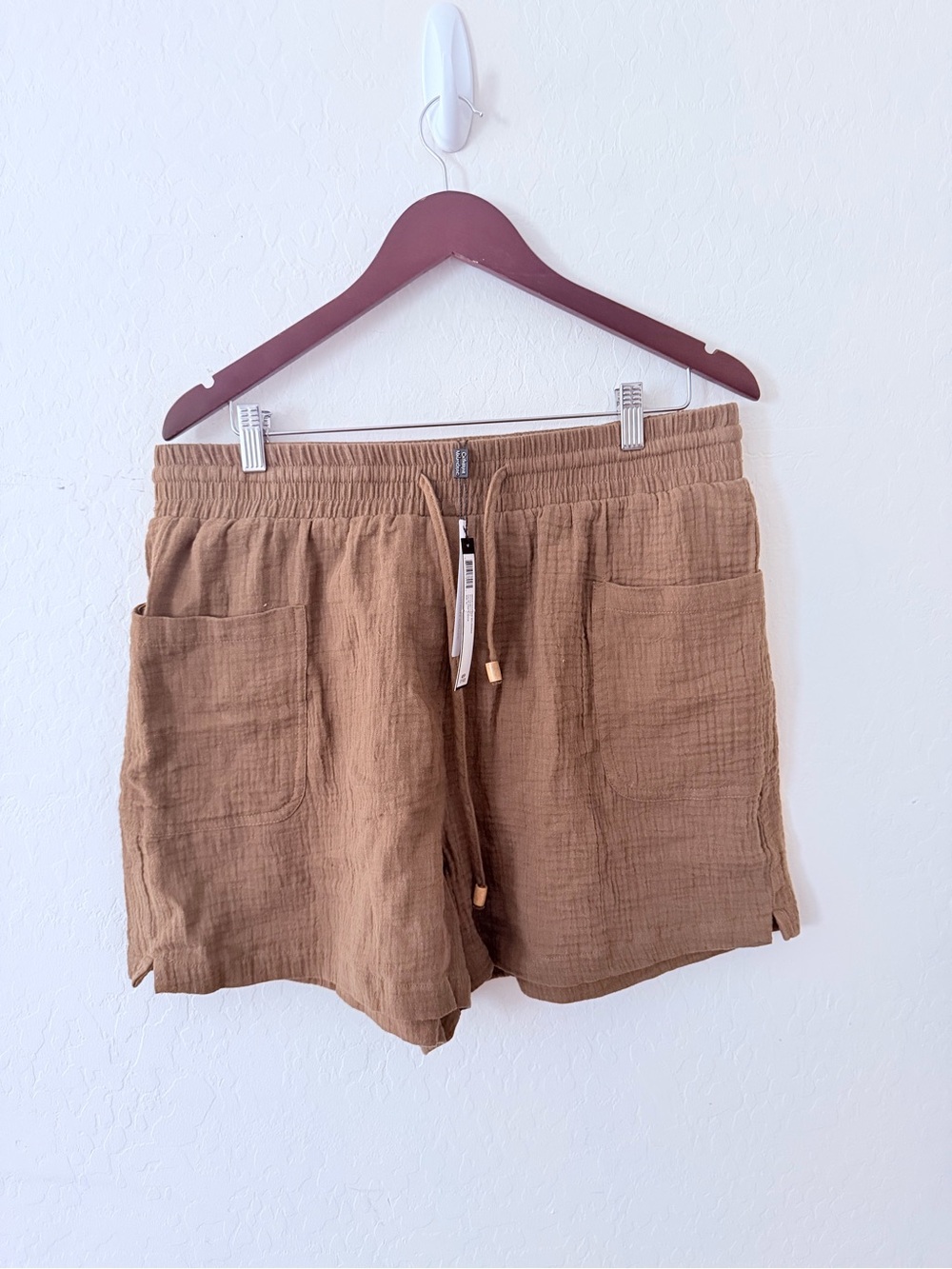 Catherine Malandrino Brown‎ Pull-On Shorts NWT Size XL
